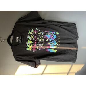 KISS Destroyer Graphic T-Shirt Large Black Band Tee